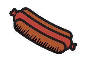 Hotdog Sticker by Stellar Factory