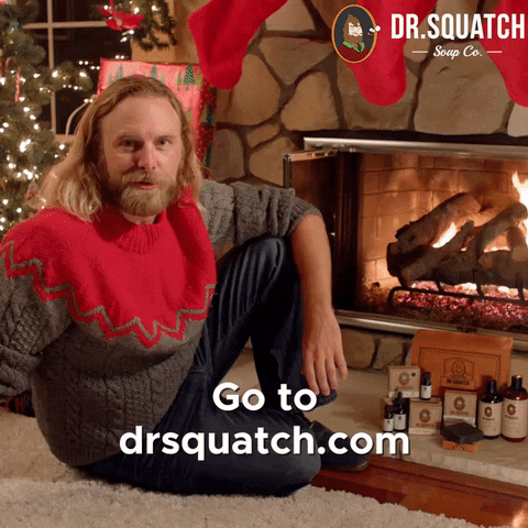 Christmas Gift GIF by DrSquatchSoapCo