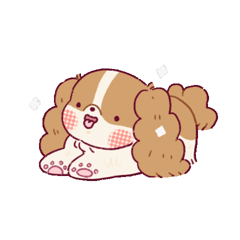 Dog Love Sticker by Hyemina