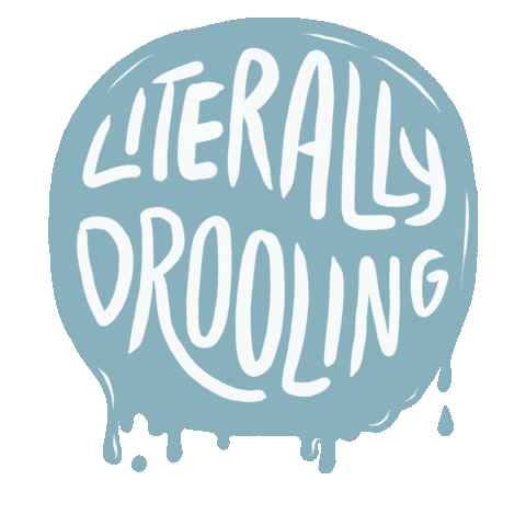 Drool Drooling Sticker by Wesley Bird
