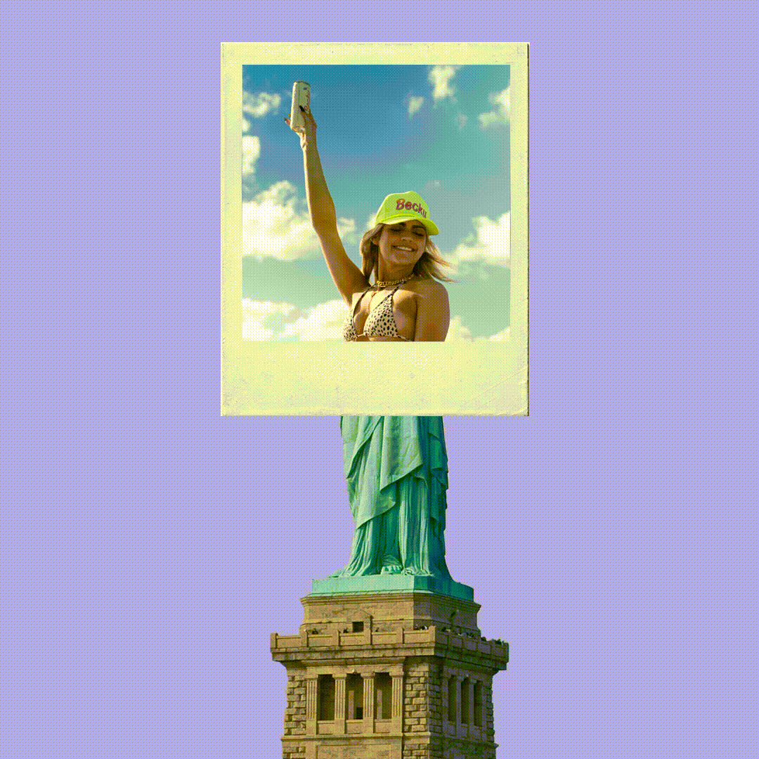 Statue Of Liberty Seltzer GIF by Taste Becky