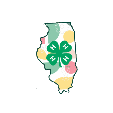 4H Sticker by Illinois 4-H