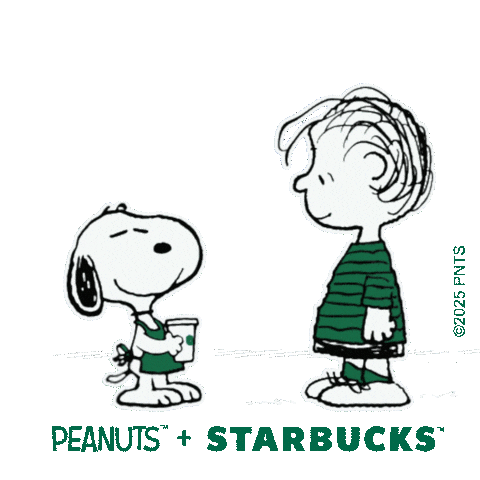 Peanuts Sticker by Starbucks APAC