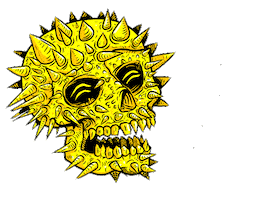 Skull Laughing Sticker