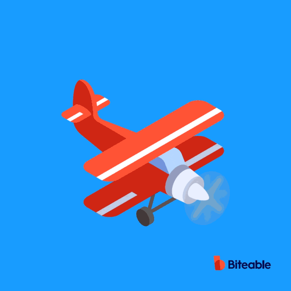 Plane Airplane GIF by Biteable