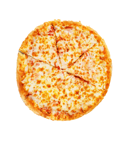 Hungry Cheese Pizza Sticker by Lemonerdy