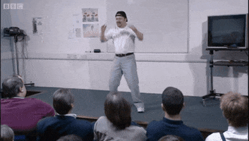 David Brent Ricky Gervais The Office Dance GIFs - Find & Share on GIPHY