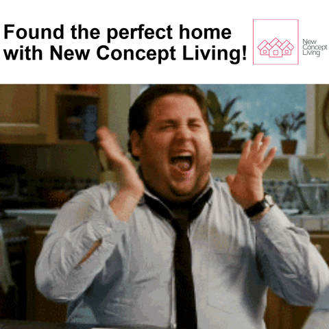 NewConceptLiving happy excited home house GIF