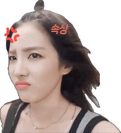Angry Sandara Park Sticker