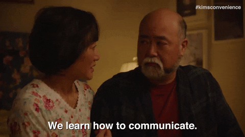 4 Ohren Modell - Jean Yoon Communication GIF by Kim's Convenience