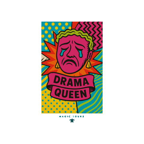 Drama Queen Sticker by Magic Tours Grecja