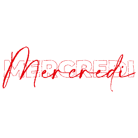 Wednesday Rouge Sticker by Immobilière Vanesse