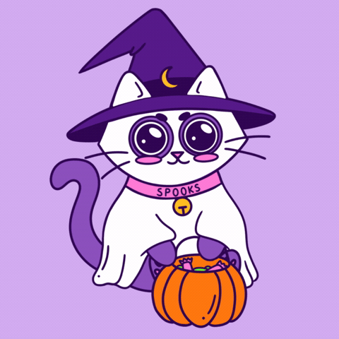 Halloween Ghost GIF by Spooks the Cat