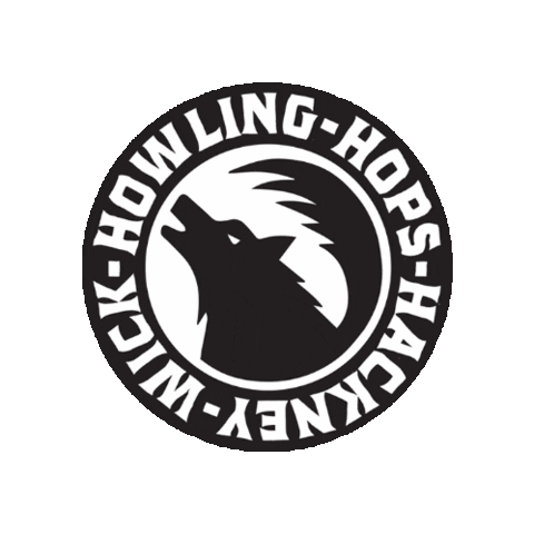 Beer Wolf Sticker by Howling Hops Brewery