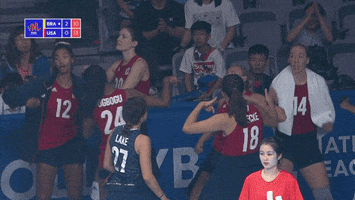 Happy American GIF by Volleyball World