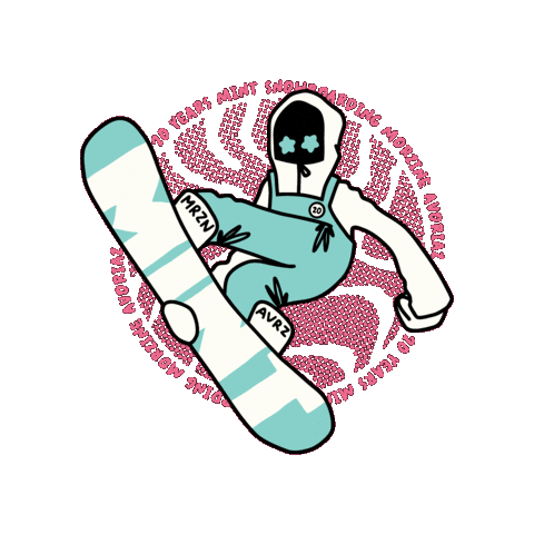Avoriaz Morzine Sticker by MINT Snowboarding