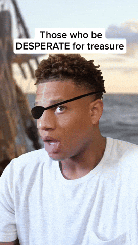 Eye Patch Desperate For Attention GIF