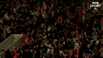 Red Army Celebration GIF by Cliftonville Football Club