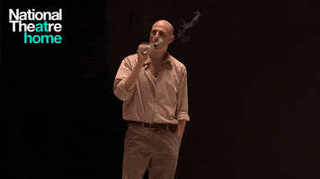 Mark Strong Smoking GIF by National Theatre