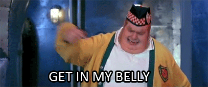 Image result for get in my belly gif