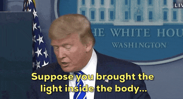 Donald Trump Disinfectant GIF by GIPHY News