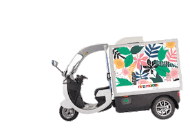 Delivery Scooter Sticker