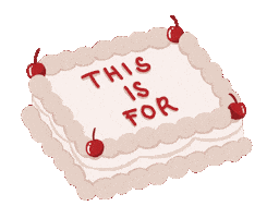 Cake This Is For Sticker