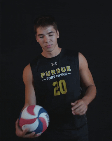 Volleyball Spin Ball GIF by Purdue Fort Wayne Athletics