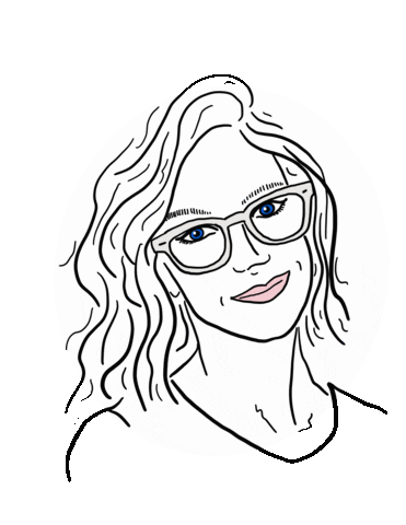 Wink Sticker by Emily Hoerdemann