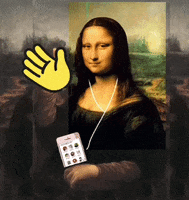 Mona Lisa Clubhouse GIF by The3Flamingos