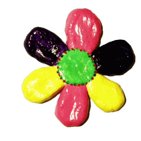 Happy Flower Sticker by Kitti Teleki