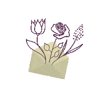 Post Flowers Sticker