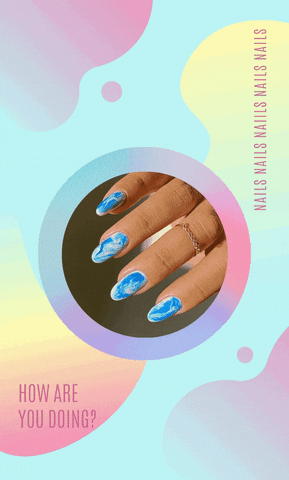 Blue Ocean Nail Art Nails