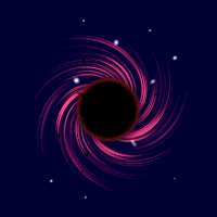 spinning black hole gif