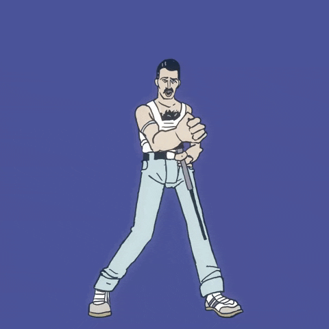 Freddie Mercury Dance GIF by Pierrad