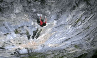 rock climbing base jumping GIF