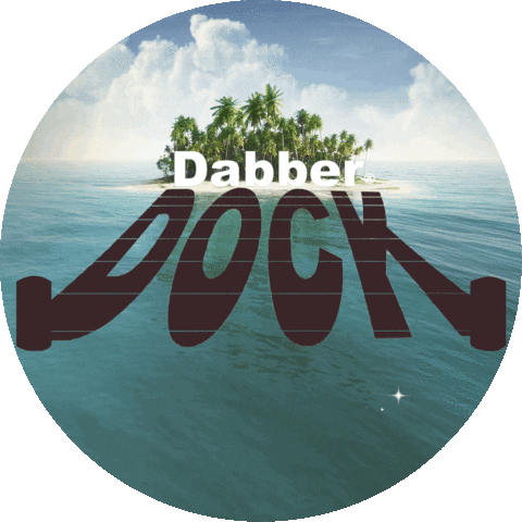 Beach Dab Sticker by Dabber Dock ®