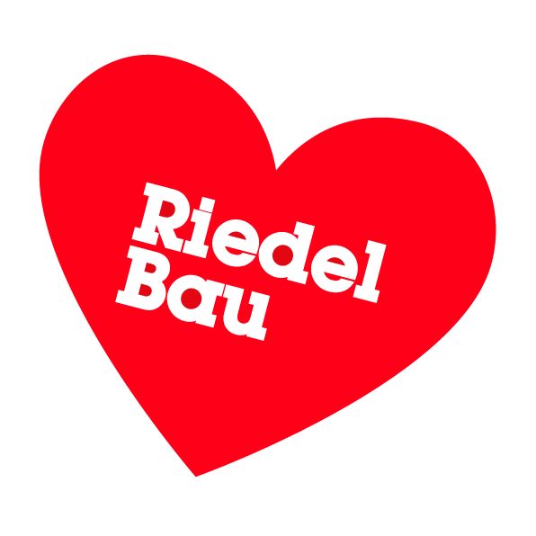 Baustelle Herzschlag Sticker by riedelbau