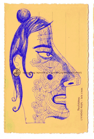 Woman Face GIF by phildekem