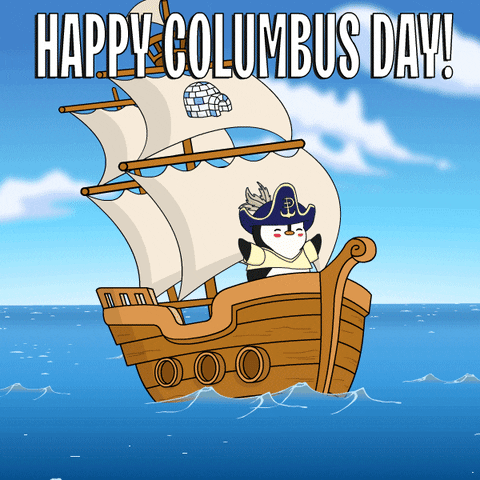 Columbus Day Celebration GIF by Pudgy Penguins