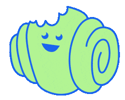 Franz Franzbrötchen Sticker by LOKL Hamburg