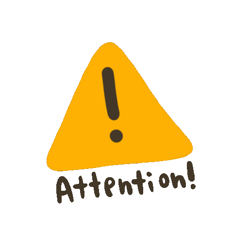 Be Careful Attention Sticker for iOS & Android | GIPHY