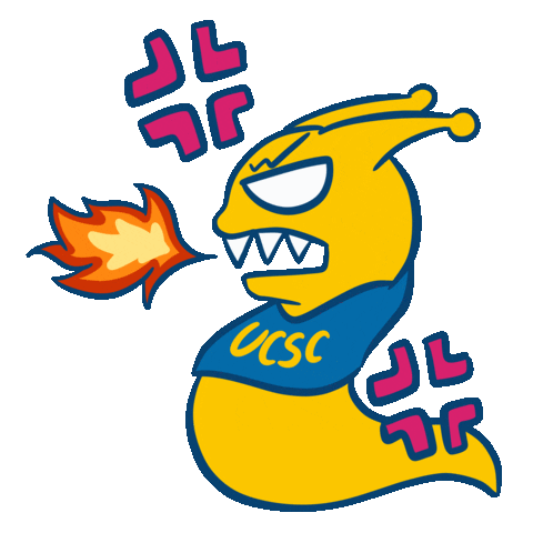 Angry University Of California Sticker by Winnie Gu 顾韵昀