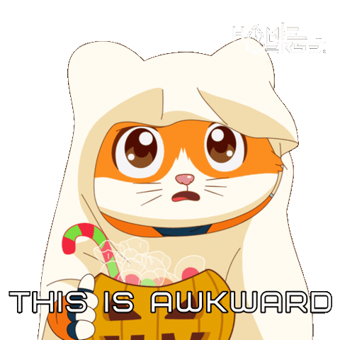 Awkward Creepy Cute Sticker by Hamieverse