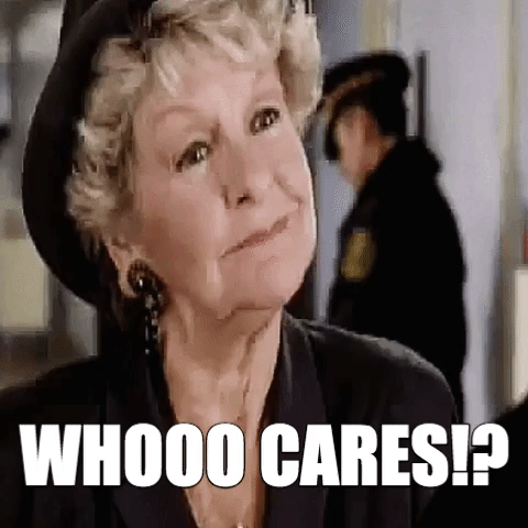 Elaine Stritch Who Whooo Whooooo Cares Lady Woman Old Sassy GIF
