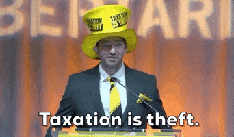 Dan Taxation Is Theft Behrman GIF by GIPHY News