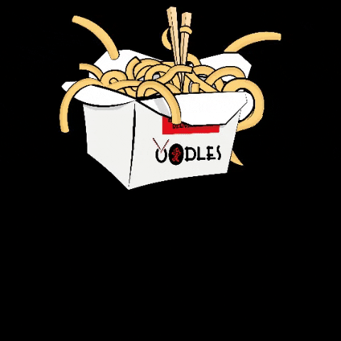 oodles-chinese food jumping chinese noodles GIF