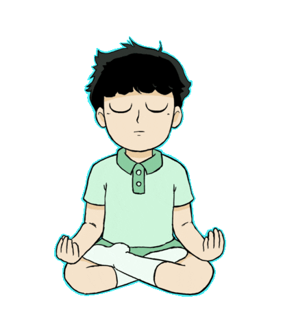 Yoga Meditating Sticker