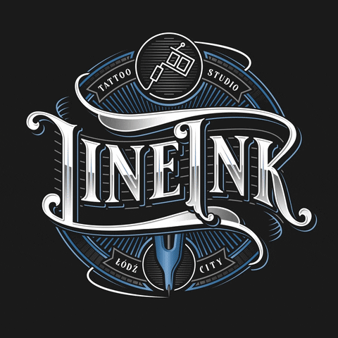 lineink logo tattoo lodz tattoo studio GIF