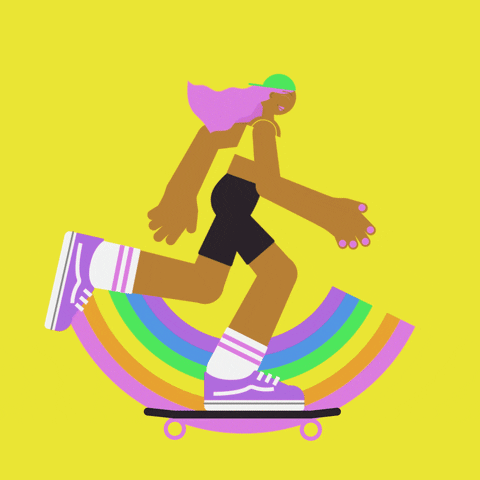 Gay Skating GIF by OK Motion Club